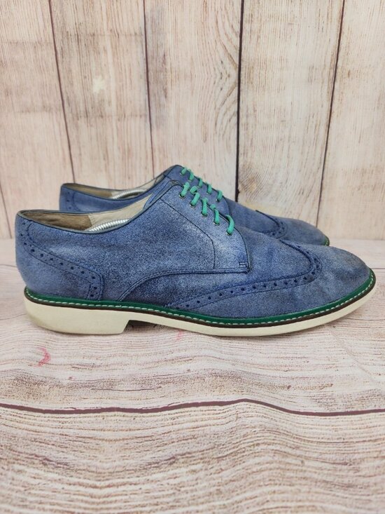 Cole Haan Other - Cole Haan NikeAir Franklin Wingtip Oxfords Mens Size 12 Blue Dress Shoes